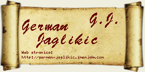 German Jaglikić vizit kartica